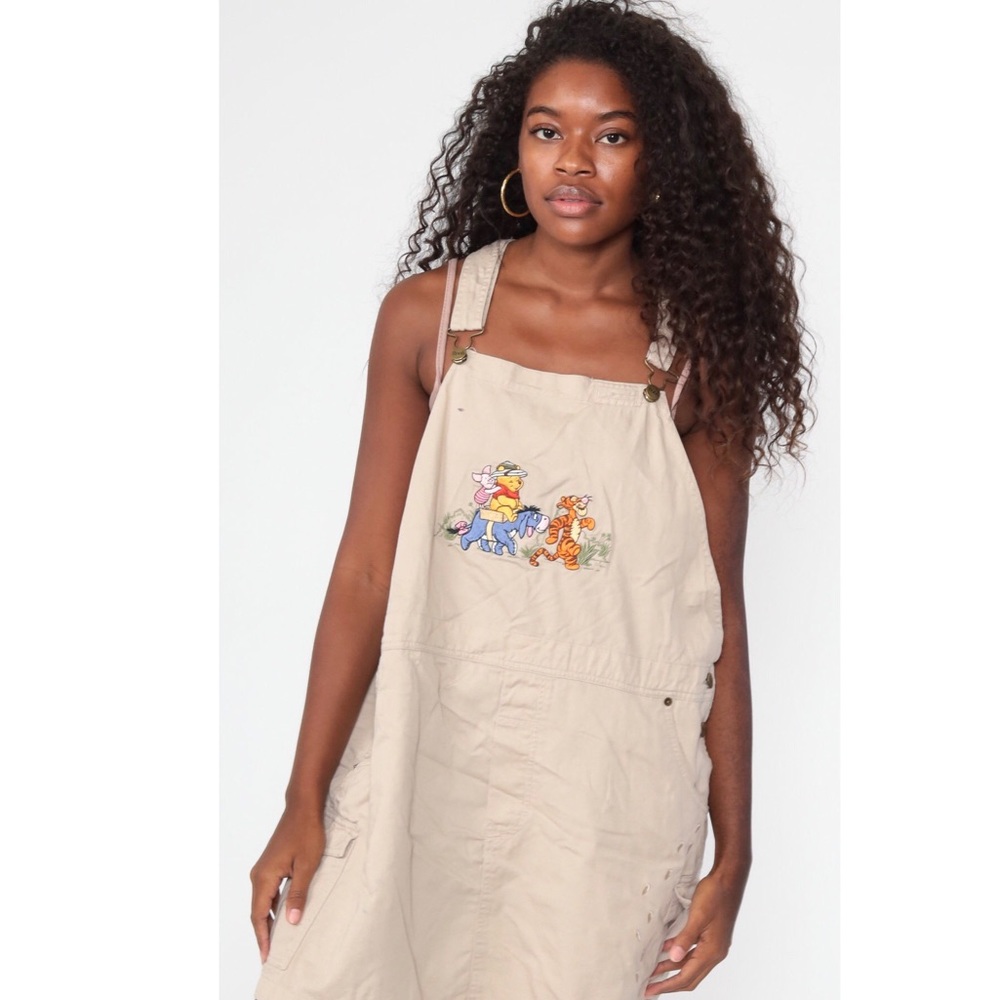 Vintage Disney Catalog Winnie Khaki Overall Dress